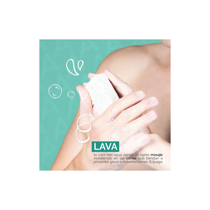 Asepxia Jabn Hidro-Force Farma Exfoliante. Barra con 100g.