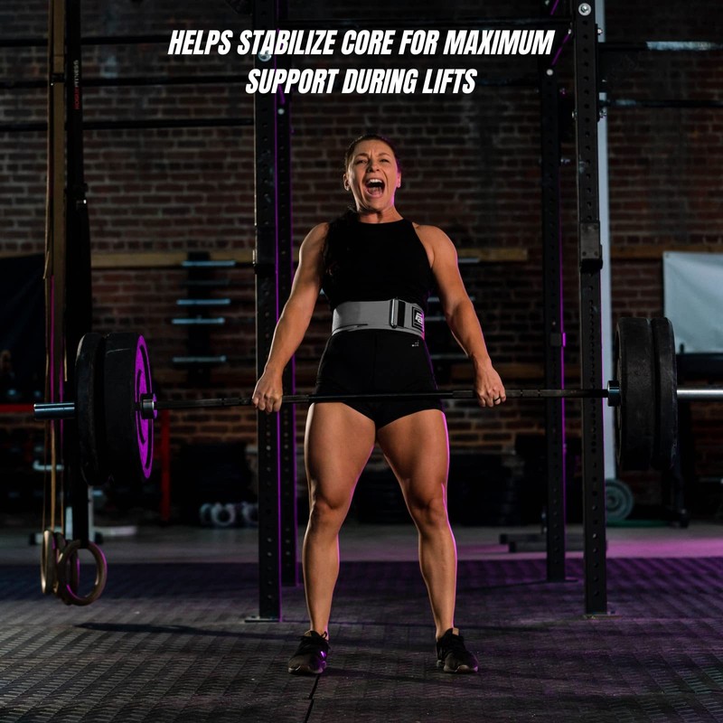 Fit Active Sports Cinturón de levantamiento de pesas con autobloqueo