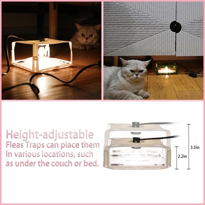 Flea Traps for Inside Your Home 2 Packs, Flea Trap