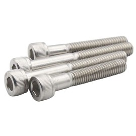 MonsterBolts - M8 x 130mm Socket Head Screws, DIN 912, Stainless Steel, Partial Thread, 5 Pack