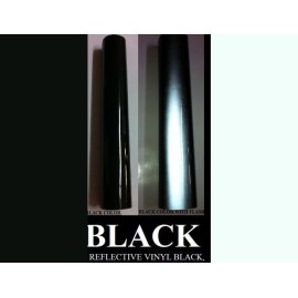 Intersolar® 24" x15 Feet  Black  Reflective Vinyl Adhesive Sign Hight Reflectivity interflex