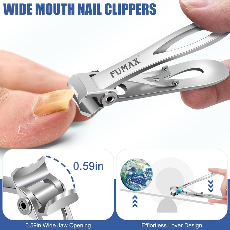 Toenail Clippers for Seniors Thick Toenails, Large Wide Opening Toe