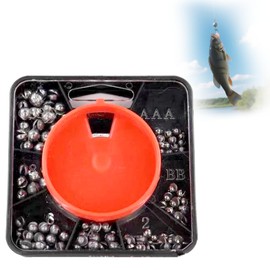 Qwrqwr179PCS Division Split Shot Fishing Weights Non Toxic Dispenser Sinkers for Coarse Angling Soft Metal Alloy Fish Accessories