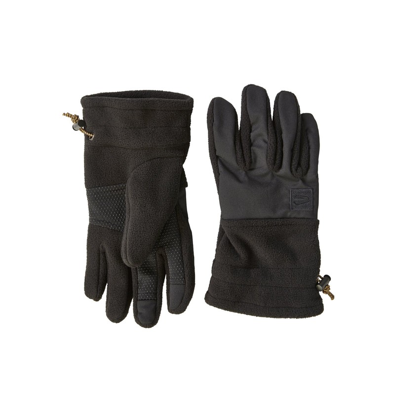 camel active Men's Sporty Fleece Gloves with Touchscreen Function, black
