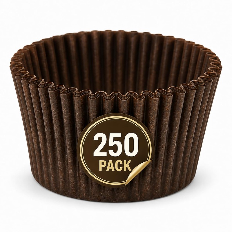 #5 Brown Paper Candy Cup Cups 250 Pack Candy Making