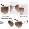 DQbhzh Oversized Cat Eye Sunglasses for Women Men Trendy Retro