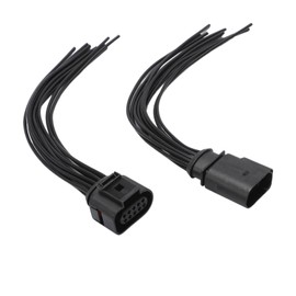 Konuooer 1J0973735 1J0973835 1J0973835 1J0973835 10 Pin 1 Male & 1 Female Headlight Connector