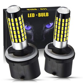 YEERON AC9-36V 880 890 885 LED Fog Light Bulbs Super Bright 1500 Lumens 78-SMD 3014 Chips Lens Replace for DRL Fog Lights.(2-Pack)