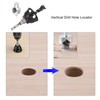Straight Hole Drilling Positioner, 19mm Vertical Drilling Locator, Aluminium Alloy