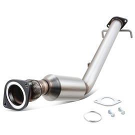 Auto Dynasty (EPA Compliant 10075) Factory Style Front Catalytic Converter Exhaust Down Tubing Kits Compatible with Chevy Impala Monte Carlo 3.5L 3.9L Undercar 2006-2011, Stainless Steel