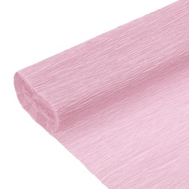 MECCANIXITY Crepe Paper Roll 8.2ft Long 9.84 Inch Wide for Wedding Ceremony Various Large Festivals Decoration, Pale Pink