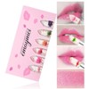 6Pcs Crystal Clear Flower Jelly Lipstick Set Long Lasting Moisturizing