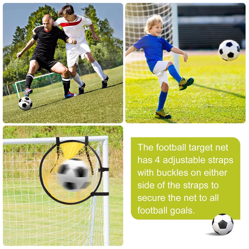 4 Pack Soccer Top Bins Target Net, Football Shooting Training