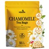 Chamomile Tea Bags, Chamomile Flower Herbal Tea - Sugar-Free, Caffeine-Free,