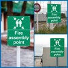Firefighting Assembly Point Sign 400 x 300 x 1mm,Matte Rigid
