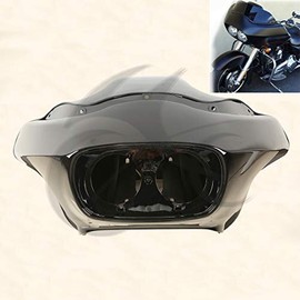 XFMT Vivid Black Injection ABS Inner & Outer Headlight Fairing For Harley Touring Road Glide FLTR 1998-2013