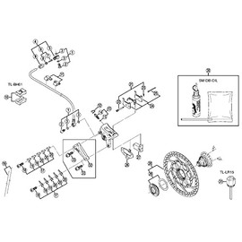 Shimano BR-R7000 BR-R7010-F BR-R7010-RS Y8ZJ98030 Repair Parts Quick Release Assembly