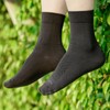 YUEDGE Women's Black Socks Lightweight Thin Solid Breathable Cotton Basic