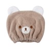 Children's Hair Drying Towel, Towel Cap, Bear Pattern, Hair Cap,