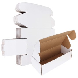 20 Pack 500 Count Trading Card Storage Box Corrugated Cardboard Baseball Card Box For Shipping, Hockey Cards Hobby Box Cardboard Sleeves For Cards, Sports Card Storage Boxes White 10x4x2.7 Inches