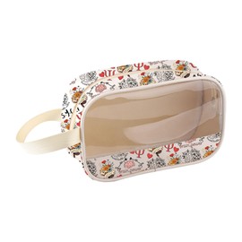 MEIKIUP Psychology Gift School Psychologist Makeup Bag Psych Grad Gift for Mental Health Nurse Clear Bag LCSW Appreciation Gift (Psychologist Clear Bag-UK)