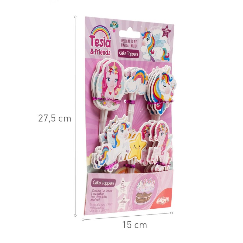 dekora - Set para cupcakes y muffin decoración de cumpleaños