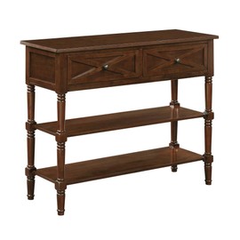 Convenience Concepts 503199ES Country Oxford 2-Drawer Console Table, Espresso
