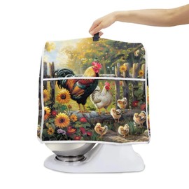 Pointodoor Chicken Kitchen Aid Mixer Cover Sunflower Stand Mixer Cover Fit Most Tilt Head & Bowl Lift Models Washable Dust Cover Size L