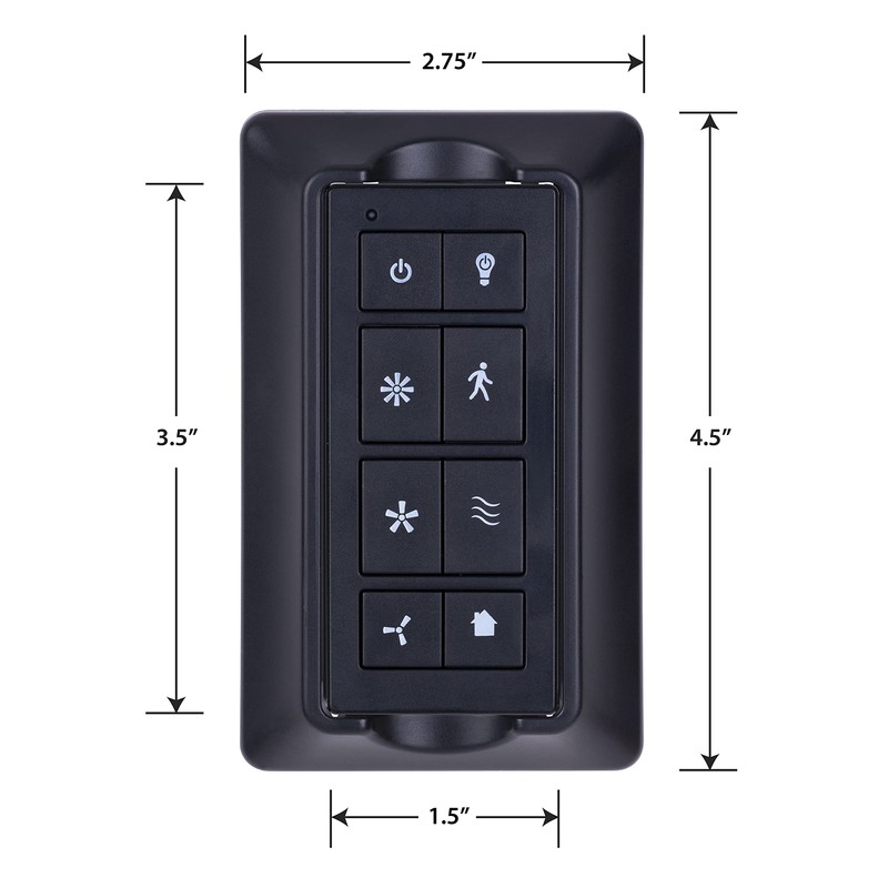 Prominence Home Universal Ceiling Fan Remote Control Kit with Receiver,