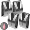 Boao 4 Pieces Self Adhesive Hand Towel Hook Holder Grabber