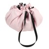Drawstring Makeup Bags Cosmetic Bags Large Capacity Inner Zipper Pockets