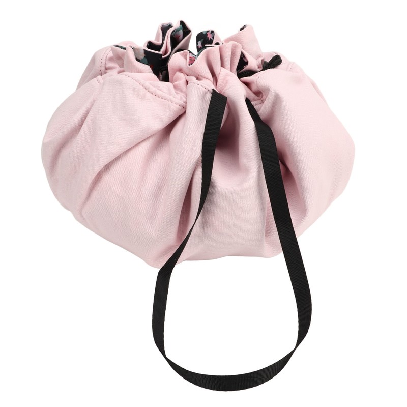 Drawstring Makeup Bags Cosmetic Bags Large Capacity Inner Zipper Pockets