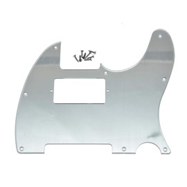 Dopro 8 Holes Humbucker Pickguard for Telecaster USA/Mexican FD Tele Silver 1 Ply