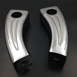 SMT-4.5" Chrome Pullback Handlebar Pullback Risers Compatible With universal bikes (7/8" Bar) [B00RW3R272]