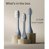 SURI Recyclable Plant-Based, Electric Toothbrush Heads - Built-in Tongue Scraper,
