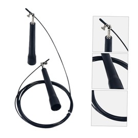 BIUDECO Ergonomic Speed Skipping Rope Adjustable Cable Ball Bearings for Fitness Gym Yoga Workouts