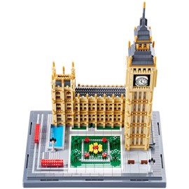 BIDIUTOY Big Ben Architecture Model Building Block Sets, World Famous Landmark Series Building Toys, Bricks Toy, with 6473 pcs Micro Mini Blocks, Ideal Gifts for Kids and Adults