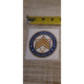 THREE (3) NJ State Police N.C.O. Vinyl decals - OUTSIDE PLACEMENT
