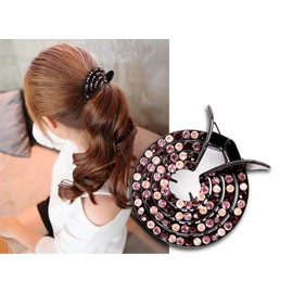 3PCS Rhinestone Hair Clip for Women Ponytail Holder Hair Accessory Hairpin Hair Claws Hair Bun Holders