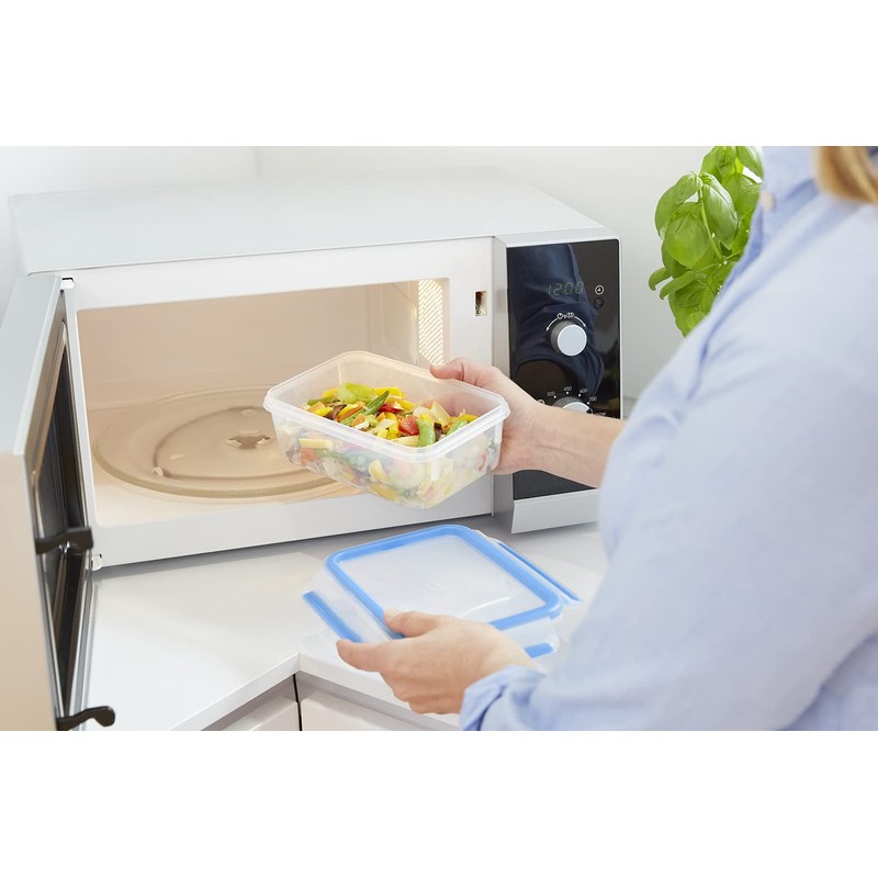 Tefal Masterseal Fresh – Plastic Food Box, Plastic, Blue, 0.8