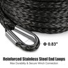 3/8 inch Synthetic Winch Rope, 26,500 Lbs Breaking Strength Winch