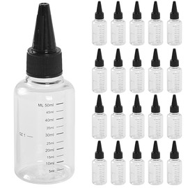 AllBright Dropper Bottles Divided Graduated Dropper Bottles with Cap for Crafting Tools Oil Paints Set of 20