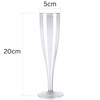 AIOS Use-Reuse-Recycle Plastic Prosecco/Champagne Flutes. Capacity160ml (Pack of 10)