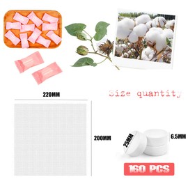 cersaty Pack of 160 Disposable Compressed Towels, Cotton Disposable Towels, Portable Absorbent Refreshment Cloths, Handtuc Pills for Outdoors, Travel, Camping