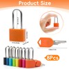 8 Pack Suitcase Locks with Keys, Small Travel Luggage Suitcase