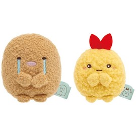 Sumikko Gurashi MF52801 Sumikko Gurashi Collection Minna Atsumarun, Tenori Plush Set, Tonkatsu [Delicious] & Shrimp Tail [Kirakira ]