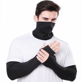 Summer Sun Protection Hand & Arm Sleeves for Fishing, Sports, Hiking, Golf Hand & Arm Gray 2ea