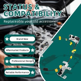 AUTOKAY 6L3Z-18264A01-B Left Driver Side Rear Door Lock Latch & Cable Fits for Ford F150 Extended Cab Pickup 2004 2005 2006 2007 2008 RE# 8L3Z-18264A01-B Upper & Lower Locking Latches Assembly