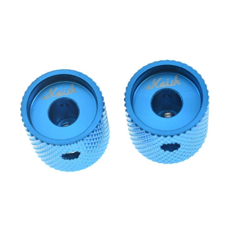 KAISH Pack of 2 Aluminium Metal Flat Top Guitar Bass