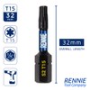 10 x Rennie Tools 32mm Long T15 TX15 Impact Screwdriver